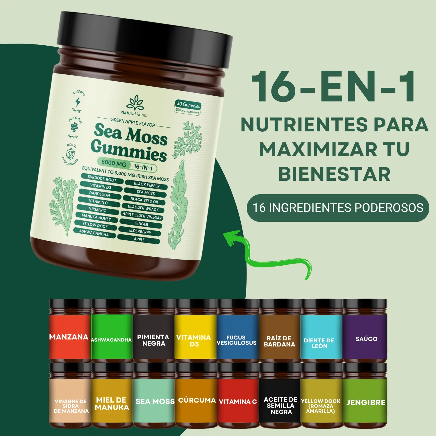 Gomitas de Musgo Marino 16 en 1 - Image 5