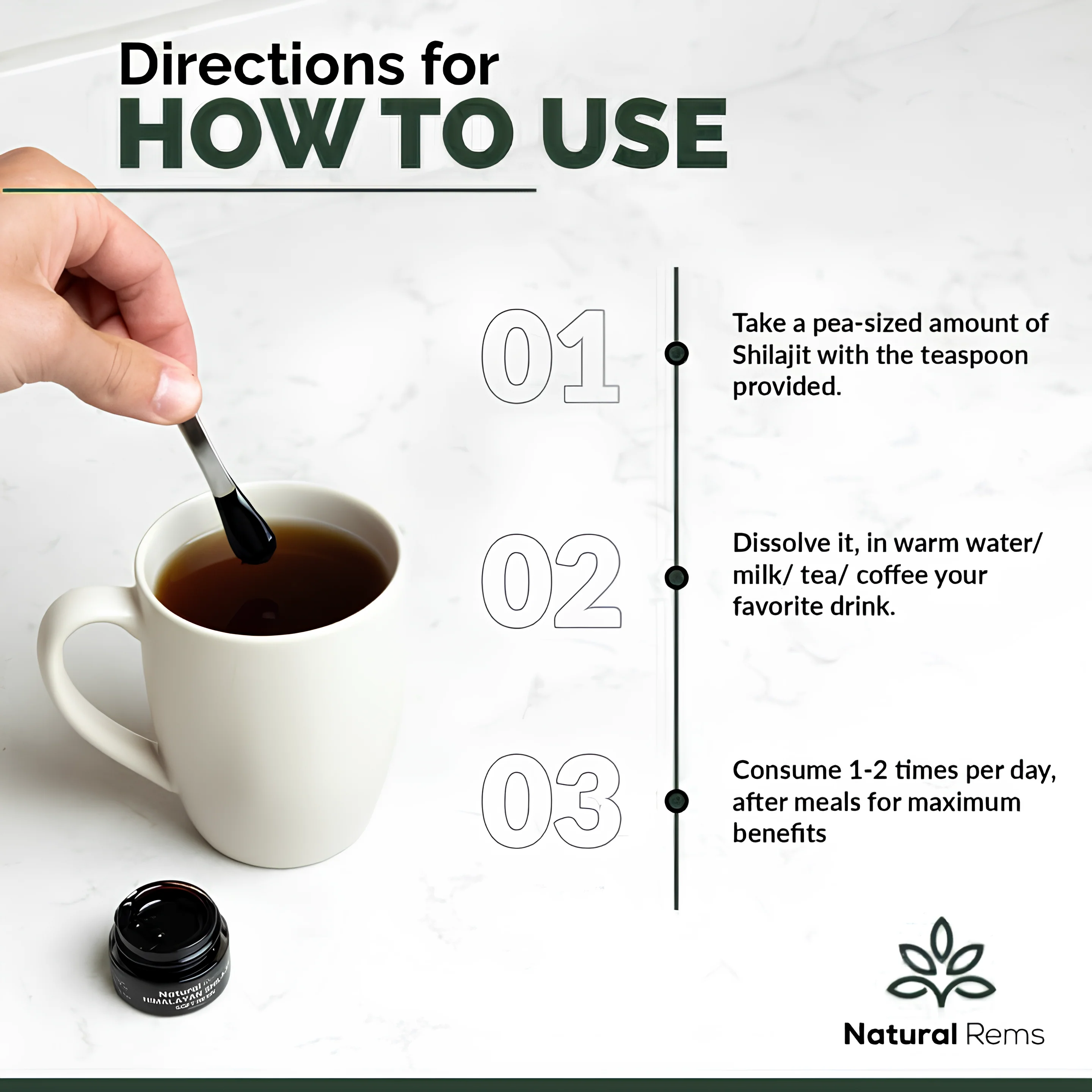 Natural Rems Shilajit Resin - Image 5