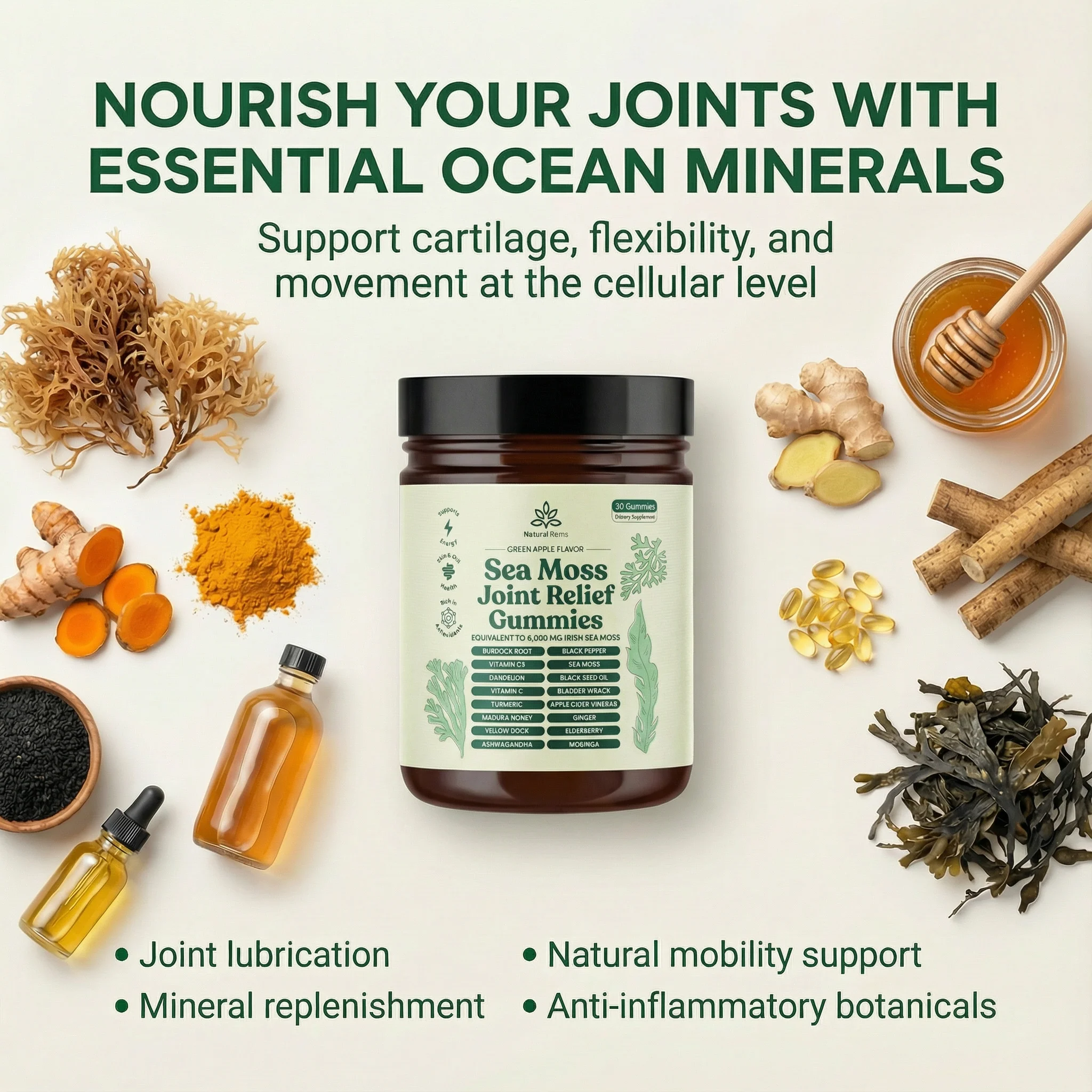 New Years Sale - Sea Moss 16-In-1 Gummies For Joint Comfort & Mobility - Image 3